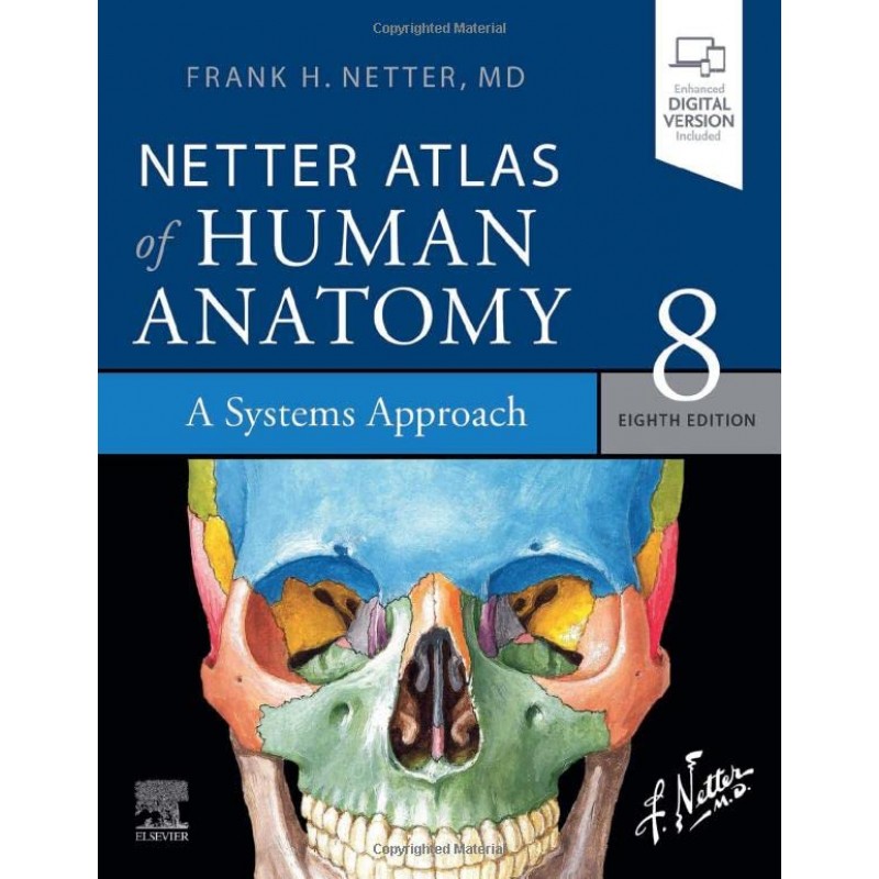 Netter Atlas of Human Anatomy: A Systems Approach, 8E, paperback + eBook