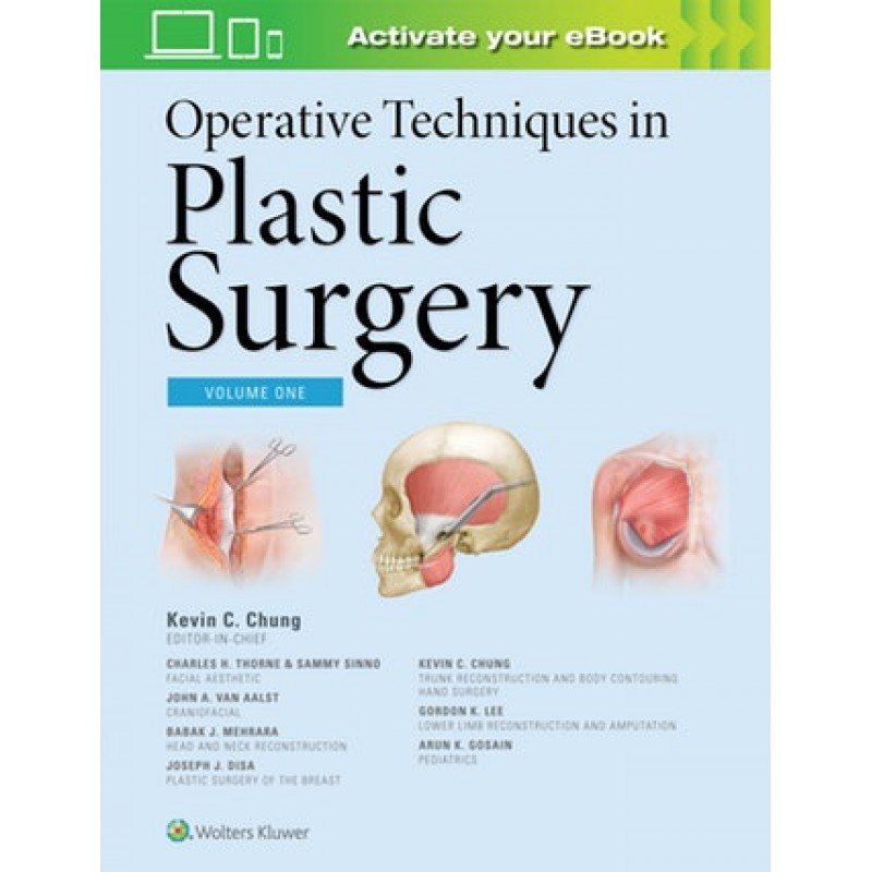 Operative Techniques in Plastic Surgery 1st edition, 3 Vol.set